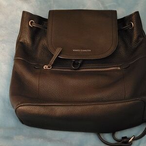 Vince Camuto Black Backpack with Drawstring Closure 13x11x4 NWOT